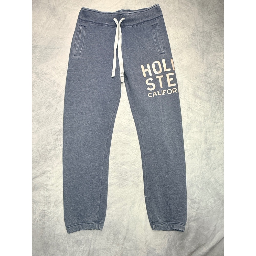 vtg y2k Hollister California Mens Graphic Logo Sweatpants sz M preppy
